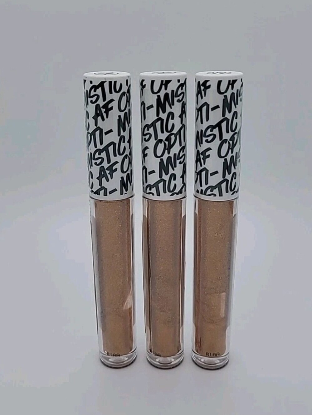 NEW! 3x BH Cosmetics Say It Shimmer Lip Gloss Optimistic AF 0.7 fl oz Ea SEALED